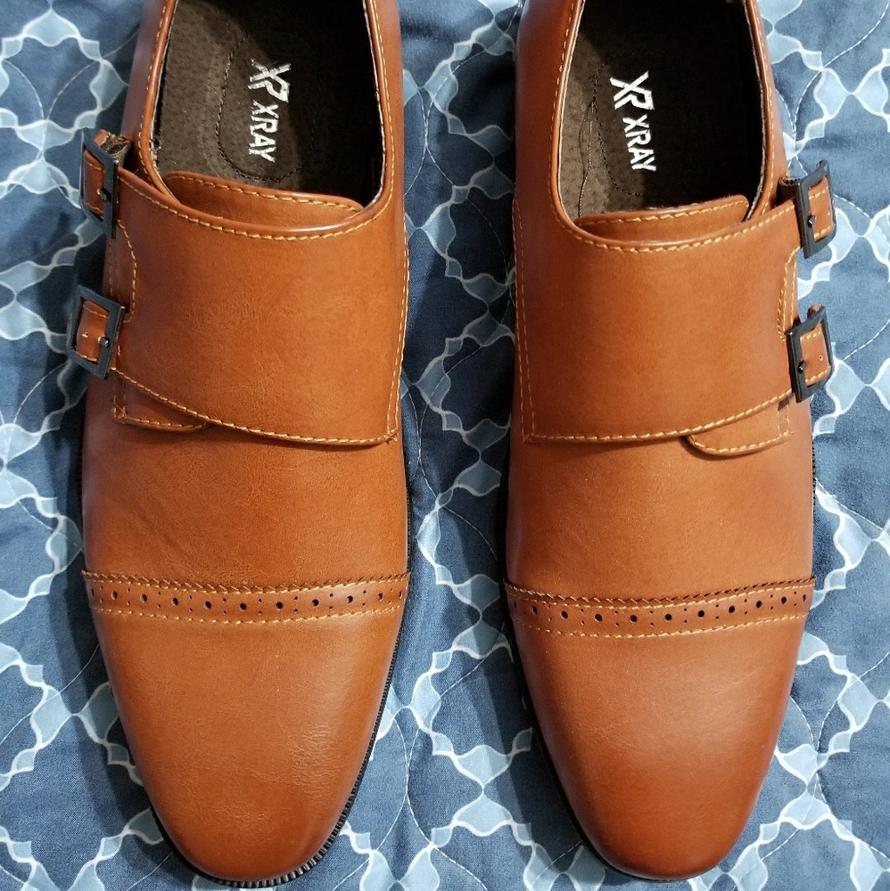 Men's Leather Monk Strap Dress shoes